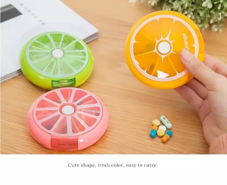 Portable Mini Fruity Medicine Box, Portable Fruit Pill Case, Travel Pill Organizer Portable Mini Fruity Medicine Box, Portable Fruit Pill Case, Travel Pill Organizer